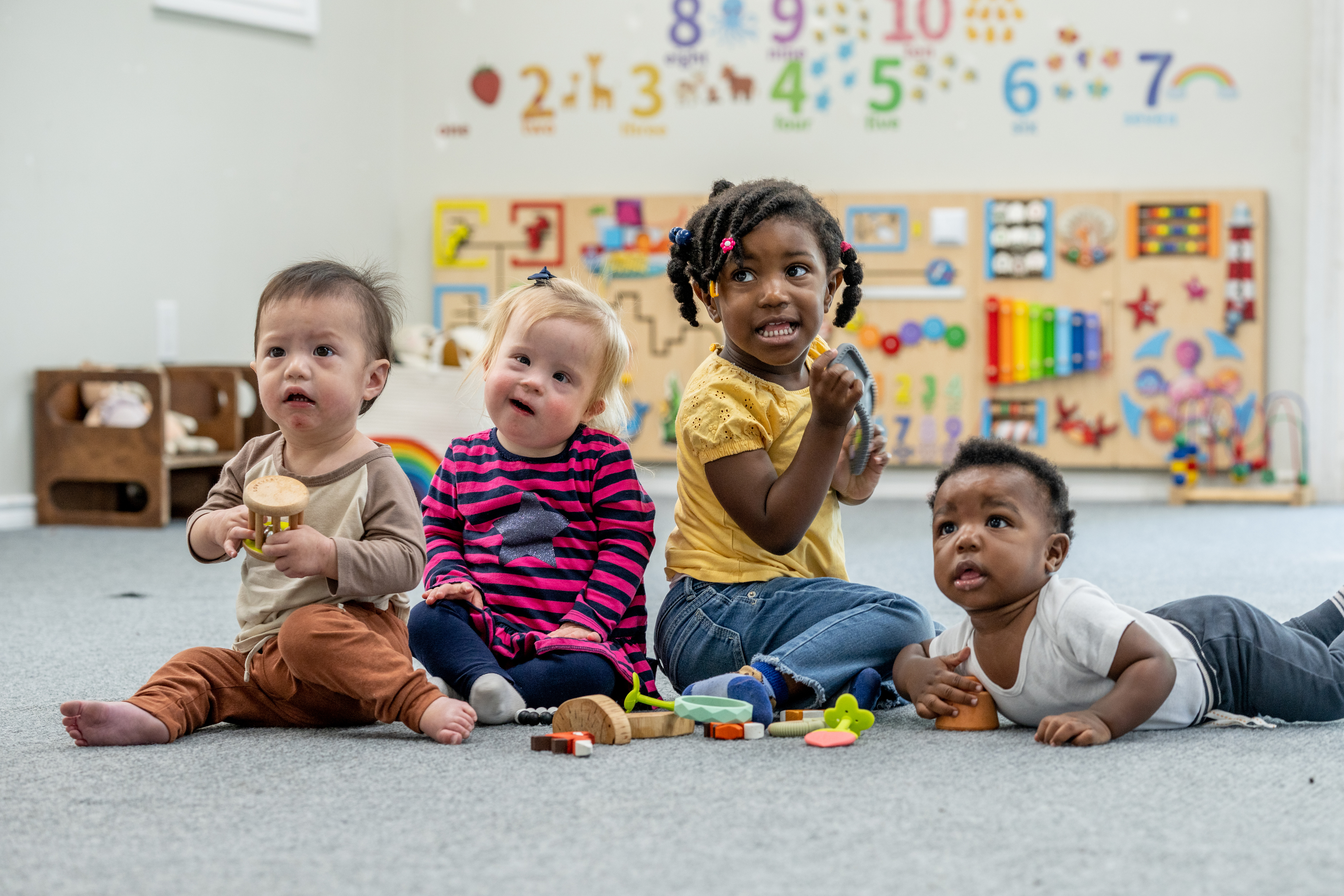 kids playing together